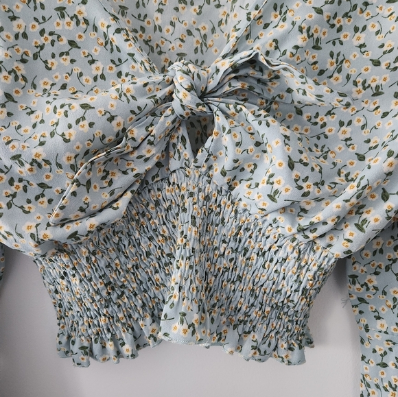 Romwe Floral Y2k Crop Top Sz L - Picture 3 of 6